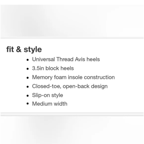 Universal Thread Women's Avis Mule Heels - Picture 5 of 10